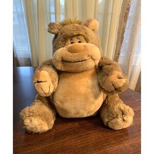 Applause Egbert Bear Plush Potbelly Chubby Seated Stuffed Animal Toy #7821
